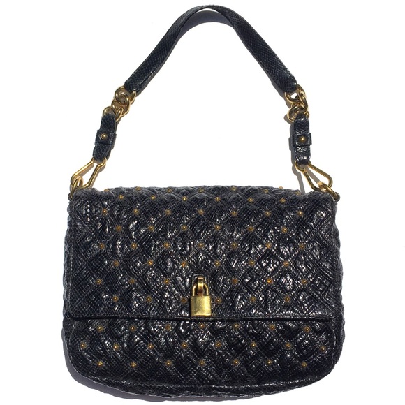 Marc Jacobs Handbags - Marc Jacobs Black Stardust Studded Beat Bag